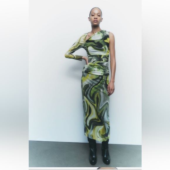 ZARA BLOGGERS FAV PRINTED TULLE TOP - Picture 15 of 16